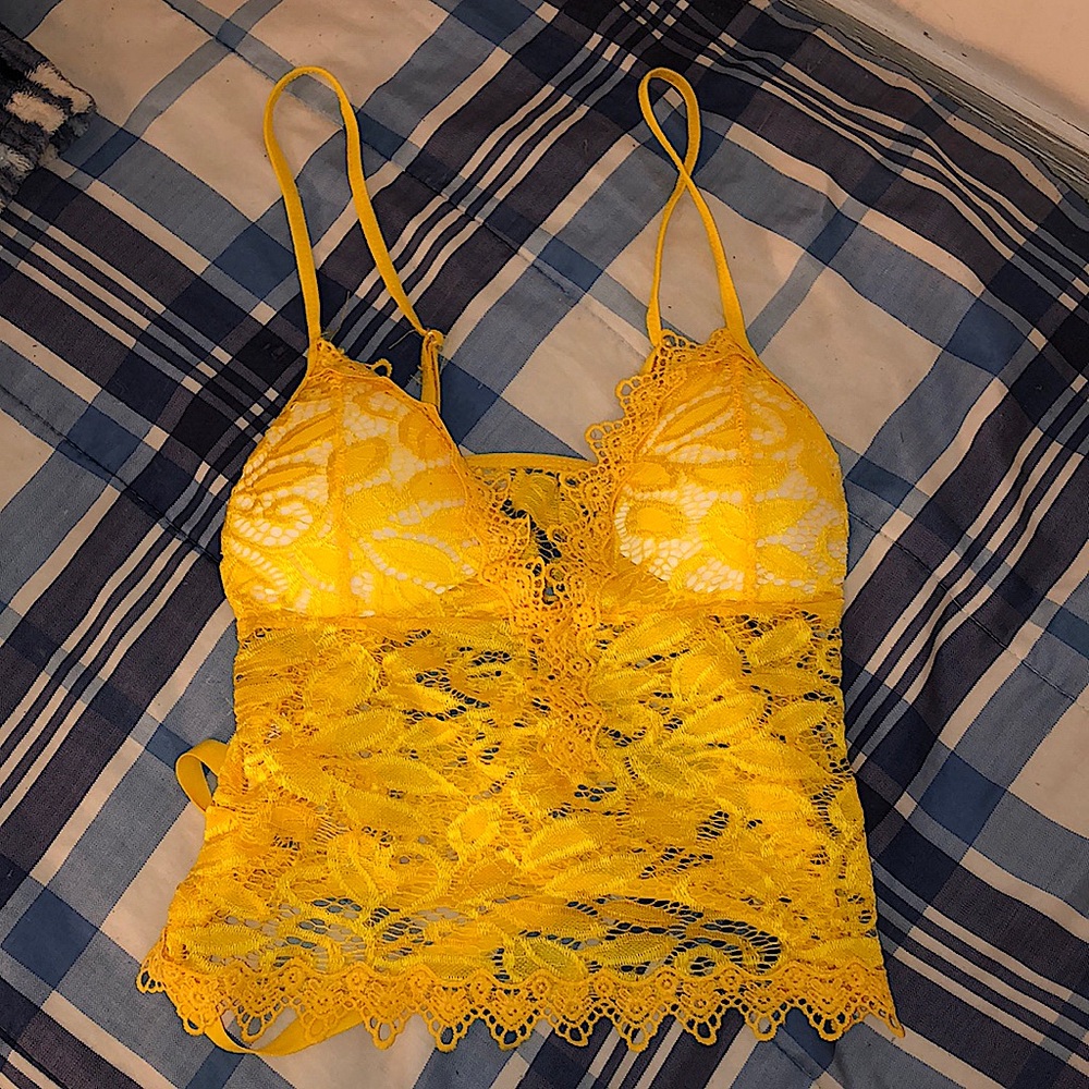Sexy yellow blouse